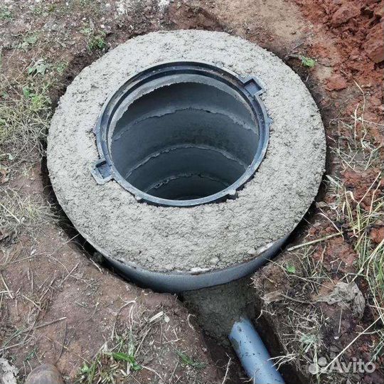 Канализация Выгребная с щебнем(дренаж)