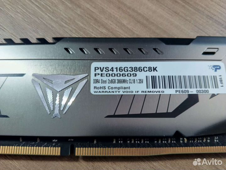 Patriot viper steel 16gb 3866 мгц