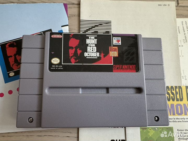 The Hunt for Red October для snes ntsc USA