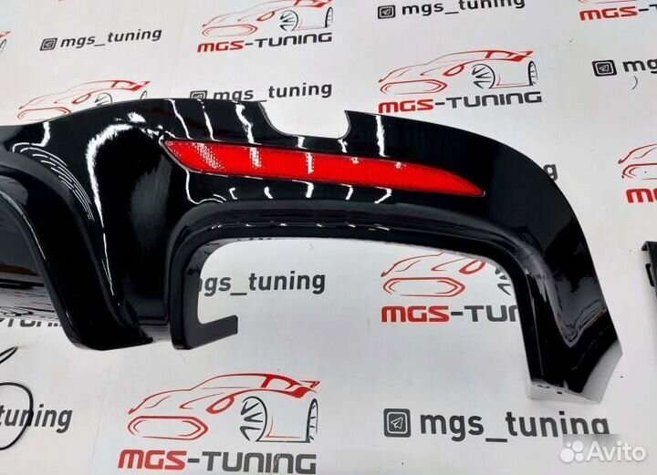 Диффузор и губа стиль B Мерседес S-class W222 рест