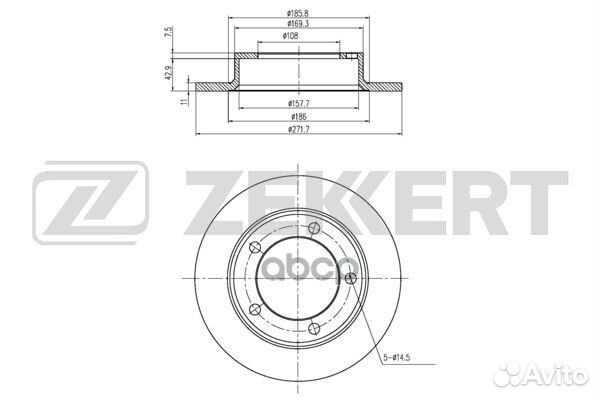 Диск торм. перед. VAZ Niva (2121 2123) 76- bs