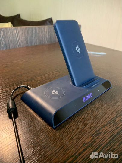 База для беспроводной зарядки на 2 гаджета