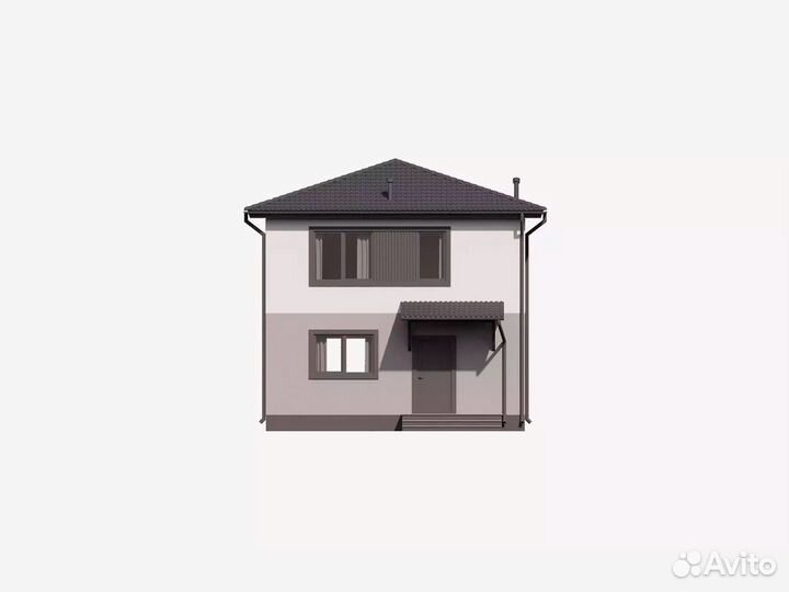 Двухэтажный дом 105 м²