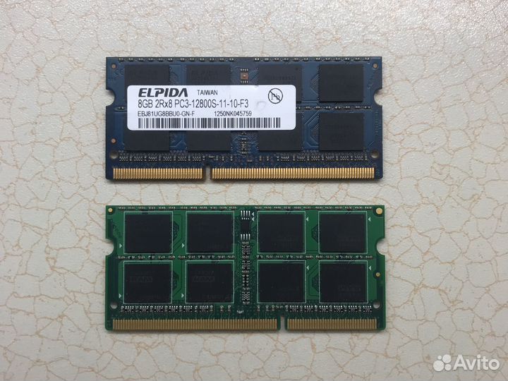 Оперативная память ddr3 8 gb 1600 so dimm
