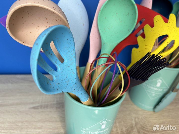 Набор кухонный 12 предметов цветной
