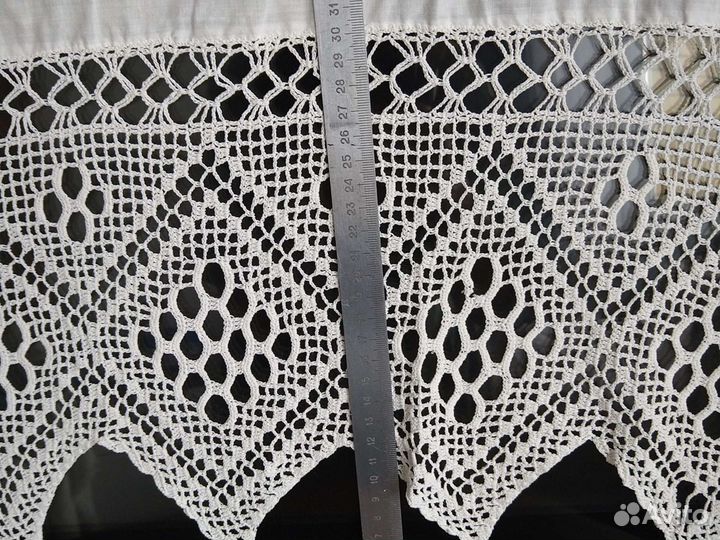 Кружевной подзор ручная работа
