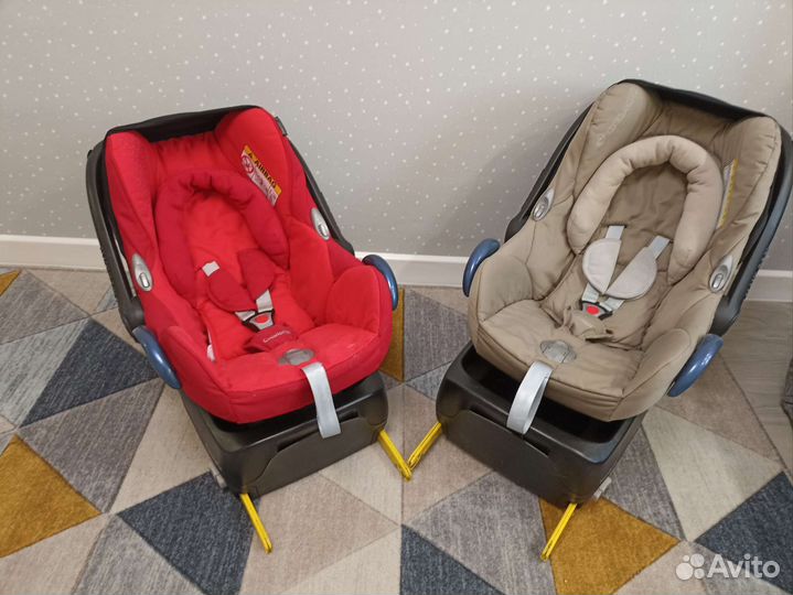 Детские автолюльки автокрасла с базами isofix