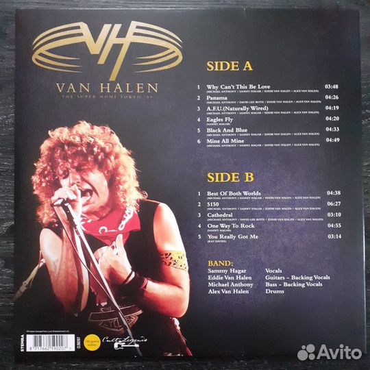 Виниловая пластинка Van Halen – The Super Dome Tokyo '89 (Black Vinyl LP)