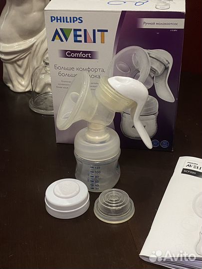 Молокоотсос электрический и ручной + бутылочки