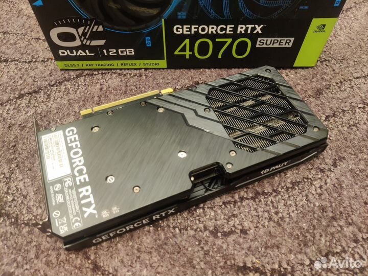 Новая Palit RTX 4070 Super 12gb Dual OC