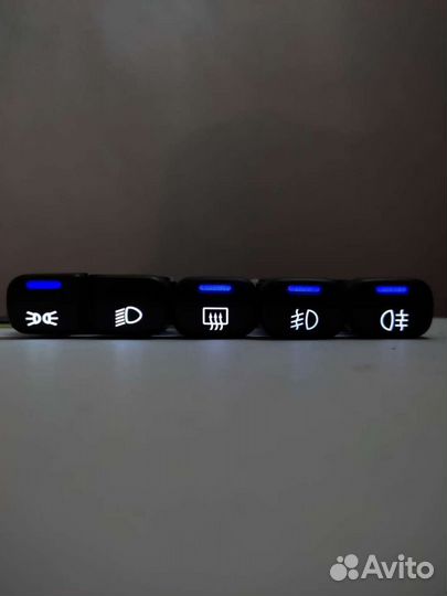 Кнопки с пересветом Ваз