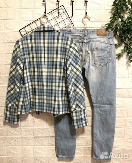 Шерстяной жакет Emanuel и джинсы Please 42 44