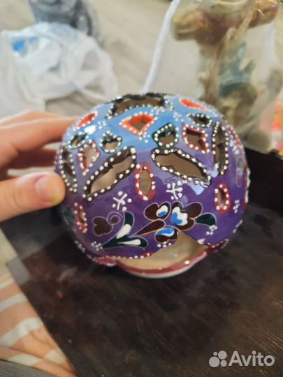 Керамический подсвечник ручной работы