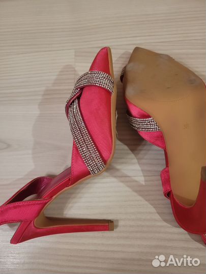 Туфли вечерние розовые Obba