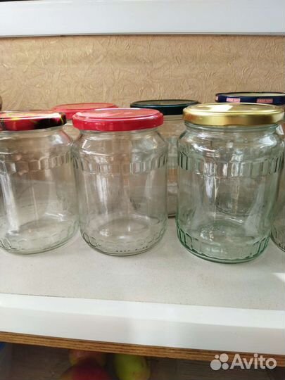 Банки стеклянные 0,8л., 0,5 л., 1л., 1,2 - 1,3 л