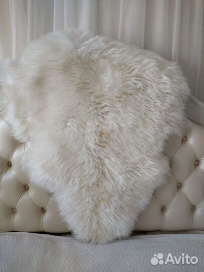 Шкура австралийской овцы белая новая