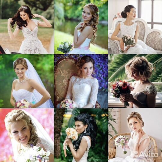 Свадебная причёска и макияж