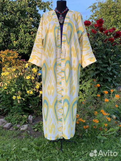 Халат наумлка абая креп большой размер
