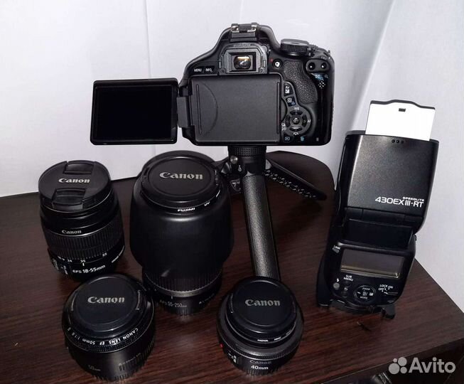 Зеркальный фотоаппарат в сборе 600D