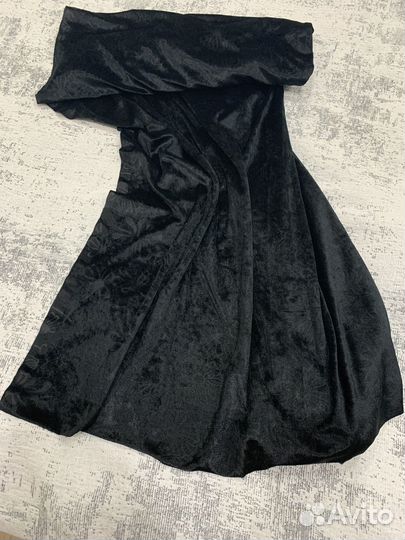 Ткань черная трикотажная