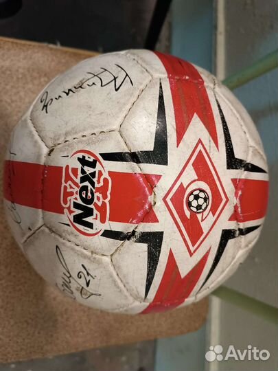 Футбольный мяч Спартак коллекционный с автографами