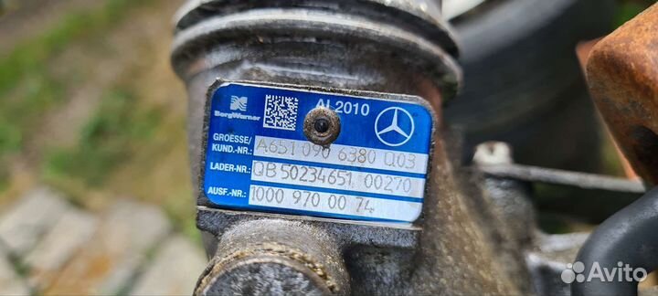 Турбина мерседес спринтер 906,двигатель 651