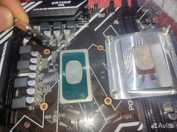 Комплект i9 11980hk+мат плата+кастом радиаторы врм