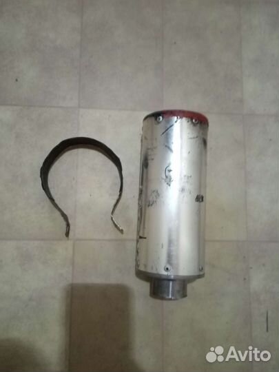 Глушитель прямоточный на питбайк