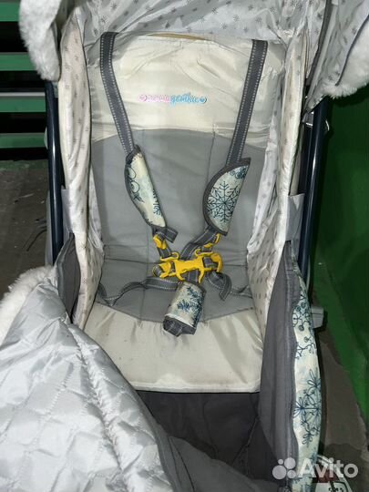 Санки коляска nika снежинки