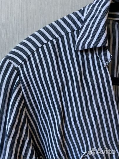 Рубашка Dilvin Basic S (36) в полоску морскую