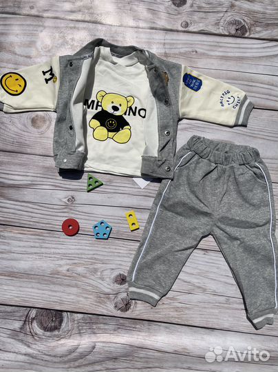 Костюм для мальчика тройка 74,80,86,92,98