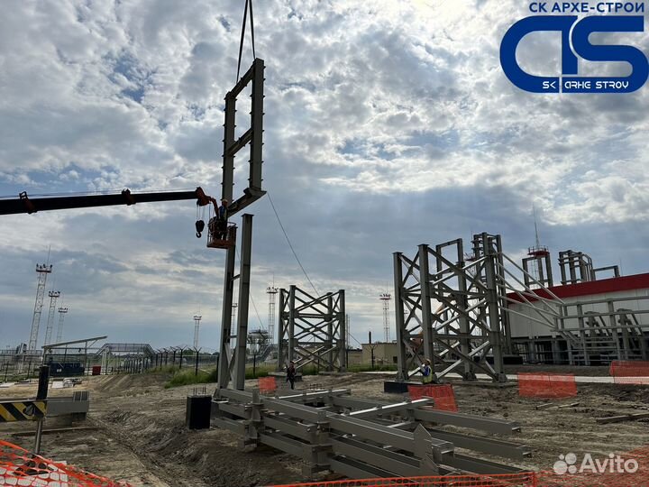 Металлоконструкции ангары металлокаркас