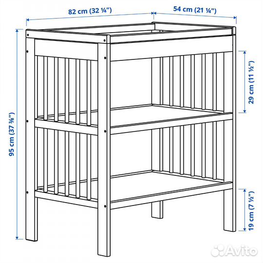 Пеленальный столик IKEA гуливер