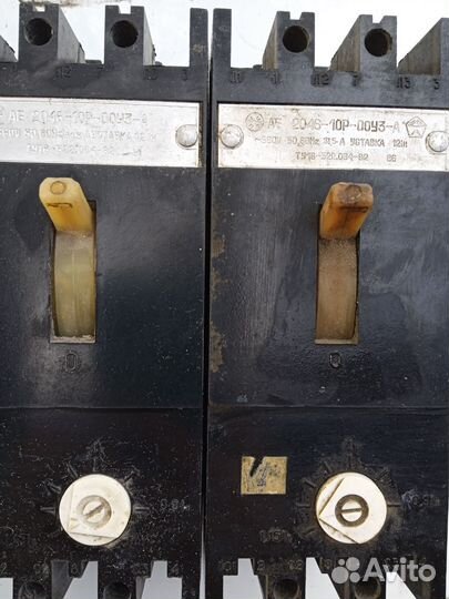 Автоматический выключатель СССР