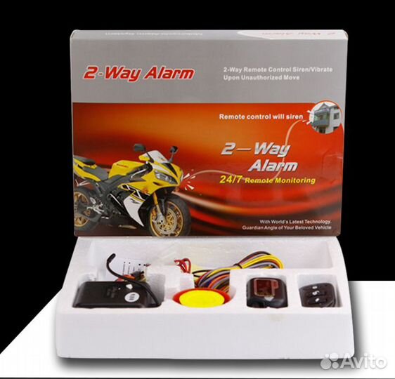 Сигнализация с обратной связью FS-80 для мотоцикла