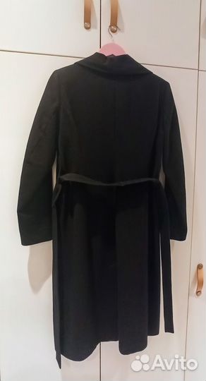 Пальто женское шерстяное демисезонное 44