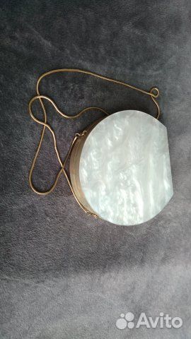 Сумка-клатч Mango,дерево с перламутровым покрытием