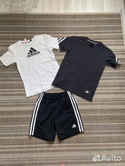 Футболка и шорты adidas 128