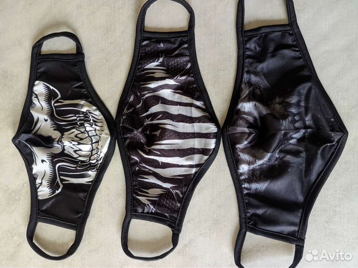 Многоразовые маски большие разные