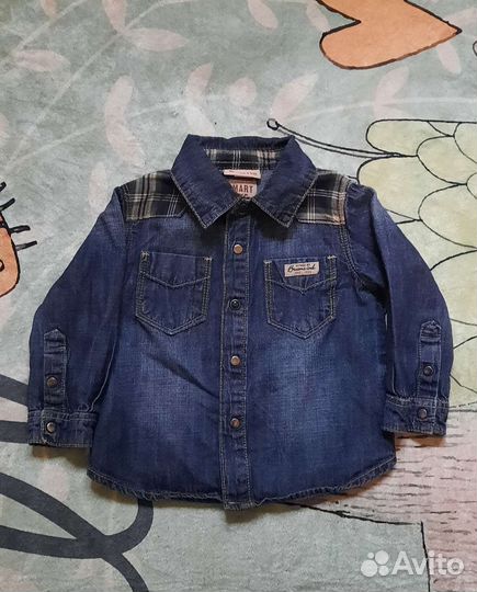 Рубашка джинсовая