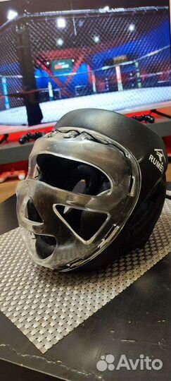 Шлем с защитой для единоборств, бокс, мма