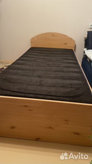 Кровать подростковая с матрасом б/у 90х200