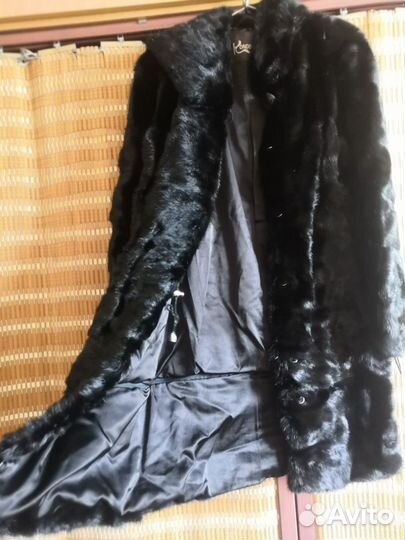 Норковая шубка с капюшоном (трансформер)