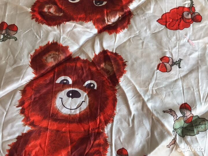 Платок женский СССР Мишка Олимпийский