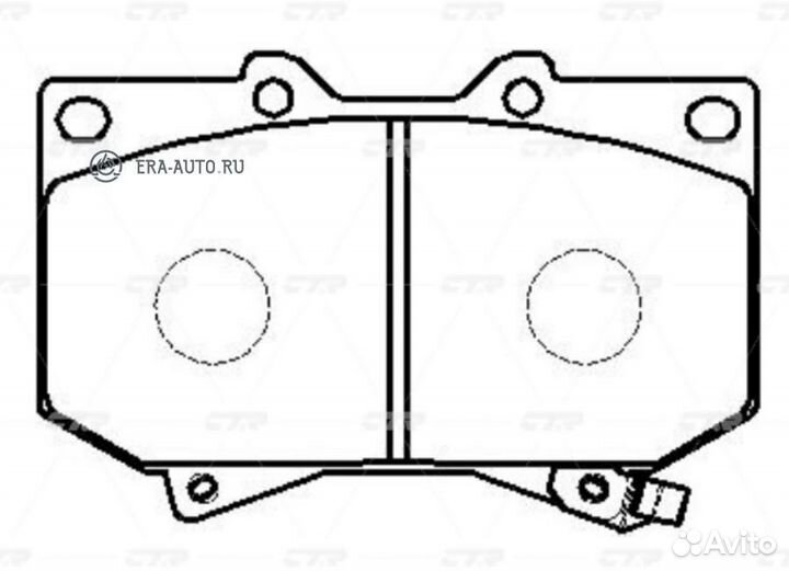 CTR GK1044 GK1044 колодки дисковые передние\ Toyot