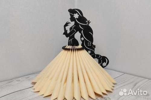 Салфетница деревянная новая