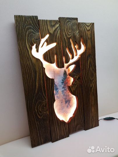 Настенное панно из дерева