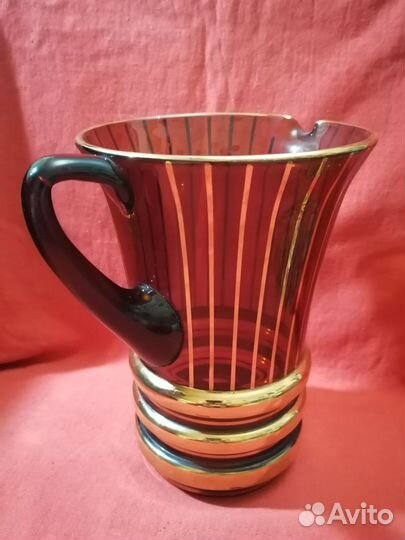 Набор для сока вина Богемия Чехословакия