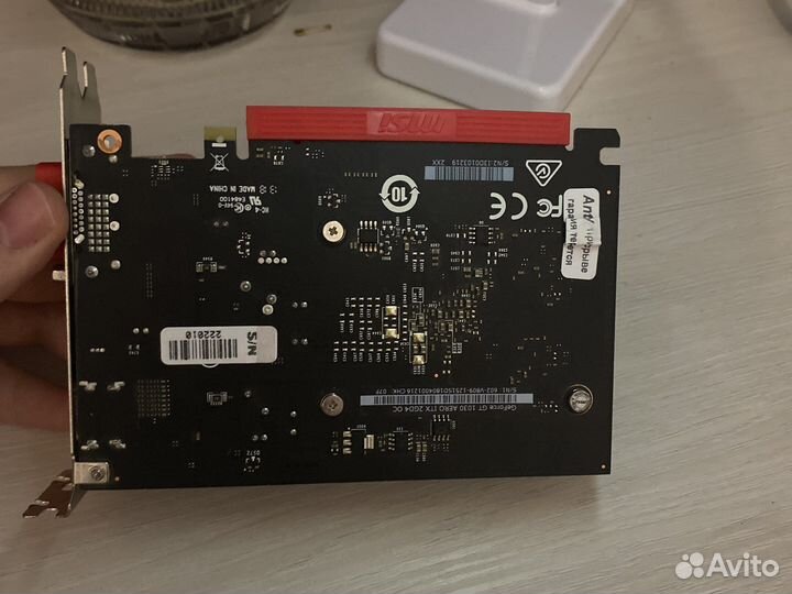 Видеокарта 1030 aero ITX 2GD4 OC