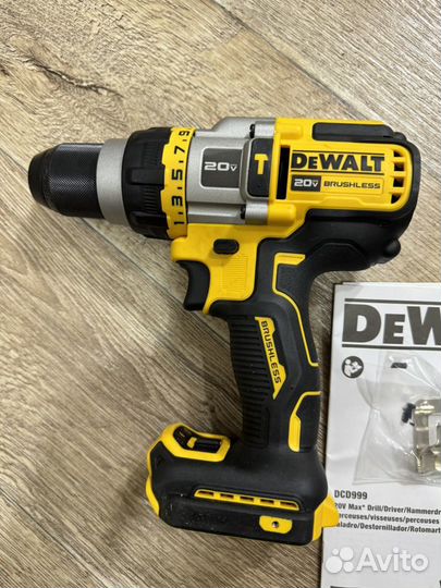 Ударная дрель шуруповерт Dewalt DCD999 Мексика